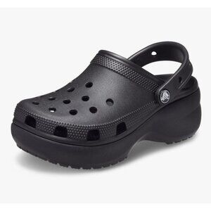 Crocs Women’s Platform Clog Black Size 7 EUC